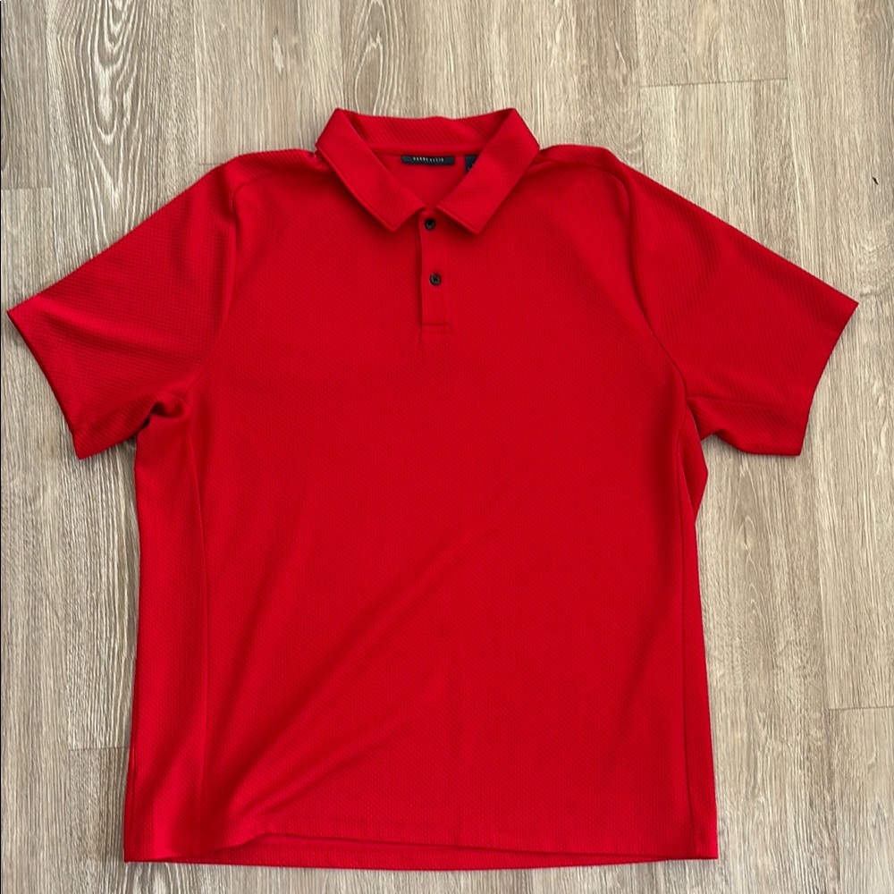 Classic Red Polo Shirt Perry Ellis Size XXL